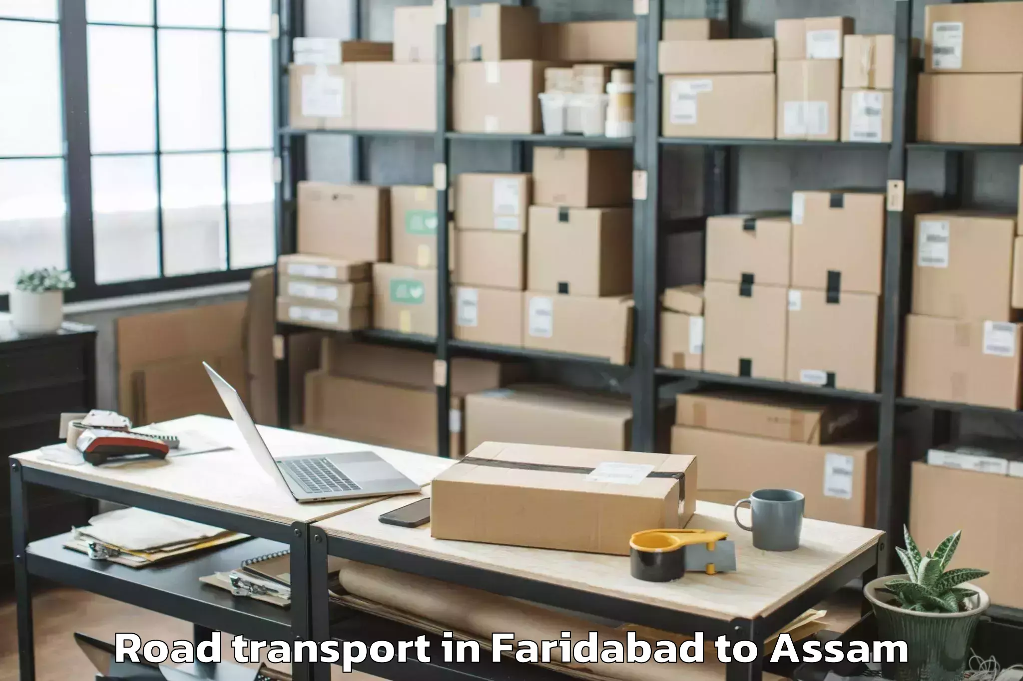 Book Faridabad to Rupsi Airport Rup Road Transport Online